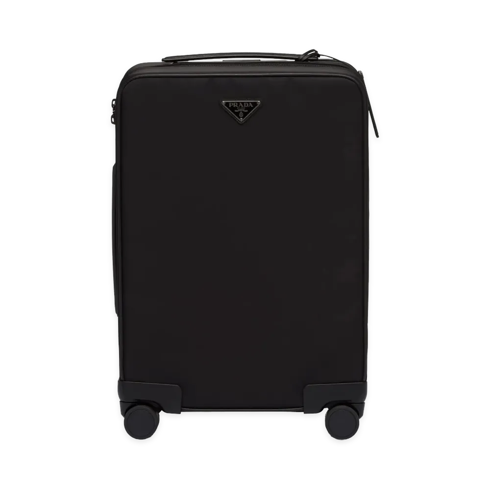 PRADA Triangle Logo Trolley "Black"