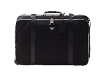 PRADA Re-Nylon x Saffiano Leather Suitcase "Black"