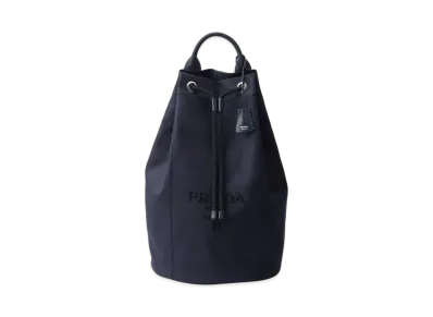 PRADA Canvas Drawstring Duffle Bag "Navy"