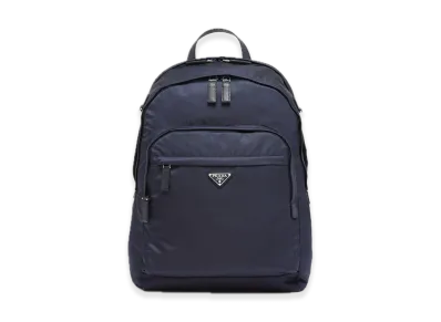 PRADA Re-Nylon x Saffiano Leather Backpack "Navy"