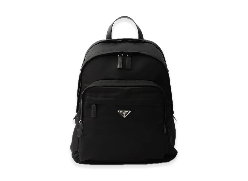 PRADA Re-Nylon x Saffiano Leather Backpack "Black"