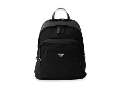 PRADA Re-Nylon x Saffiano Leather Backpack "Black"
