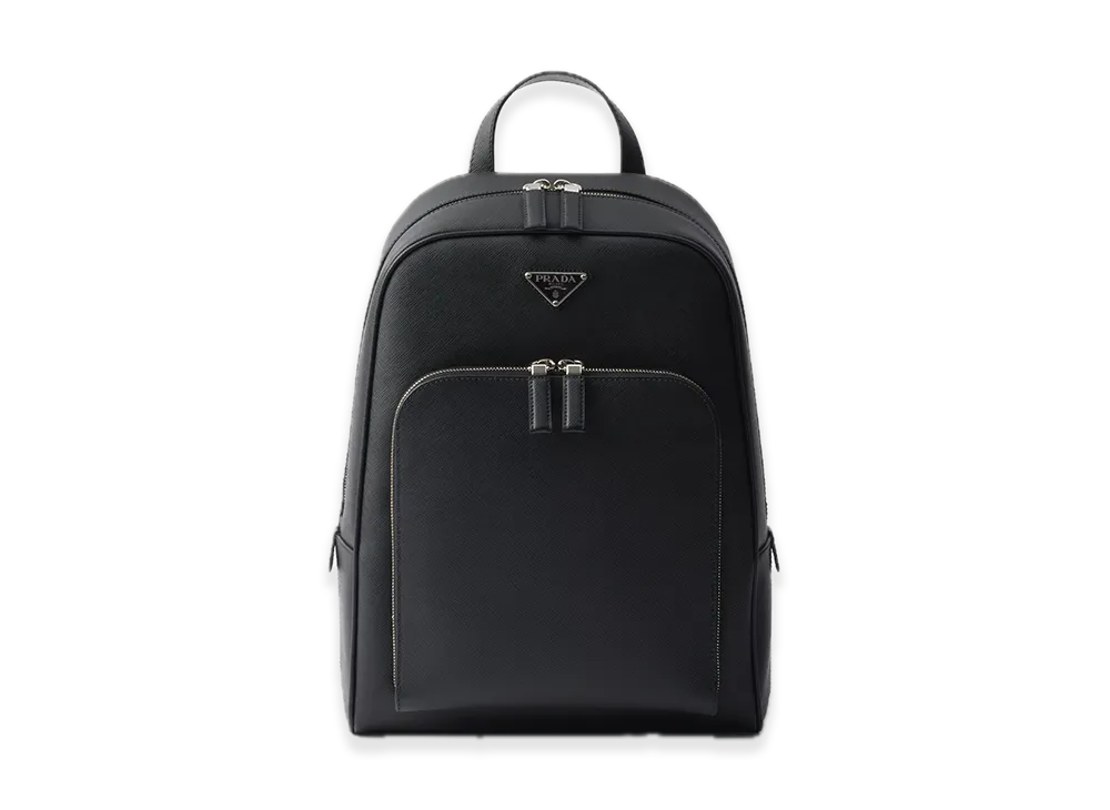 PRADA Saffiano Leather Backpack "Black"