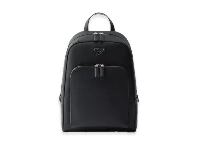 PRADA Saffiano Leather Backpack "Black"