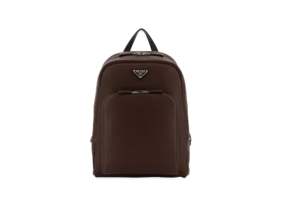 PRADA Leather Backpack "Brown"