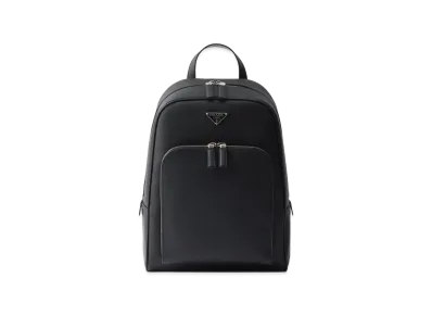 PRADA Saffiano Leather Compact Backpack "Black"