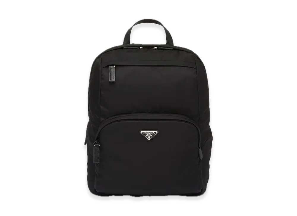 PRADA Re-Nylon x Saffiano Leather Backpack "Black"