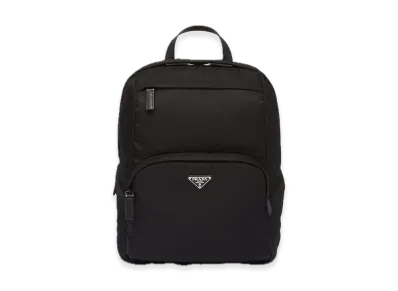 PRADA Re-Nylon x Saffiano Leather Backpack "Black"