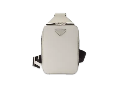 PRADA Brique Saffiano One-Shoulder Bag "White"