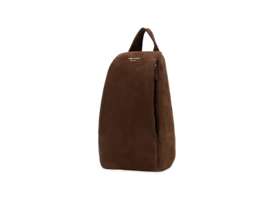 PRADA Suede Backpack "Brown"