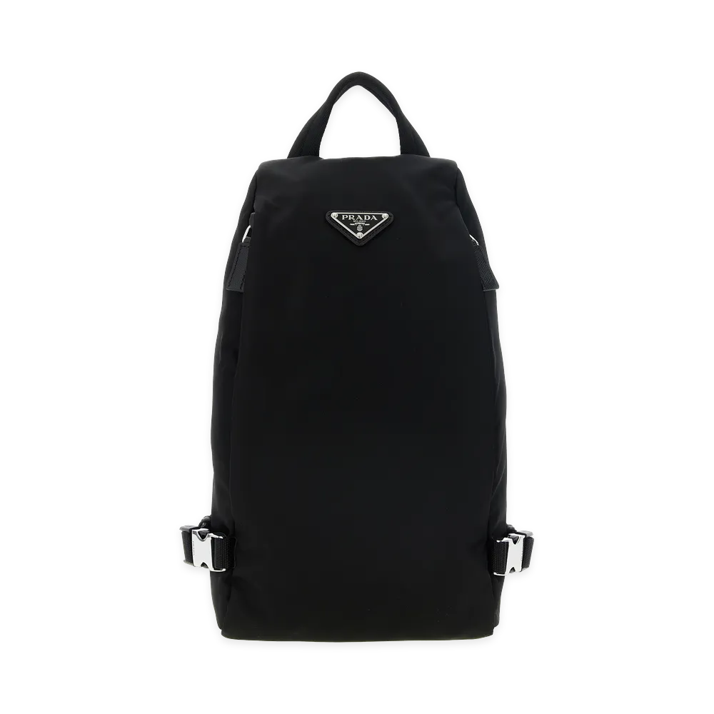 PRADA Re-Nylon One-Shoulder Backpack "Black"