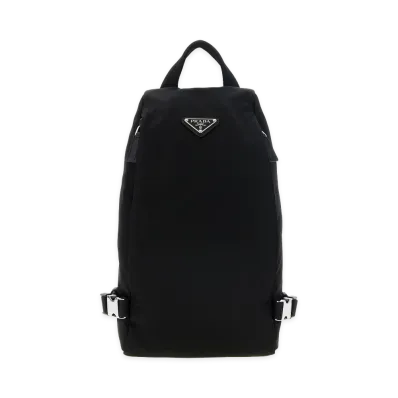 PRADA Re-Nylon One-Shoulder Backpack "Black"