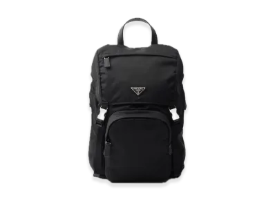 PRADA Re-Nylon x Saffiano Leather Backpack "Black"