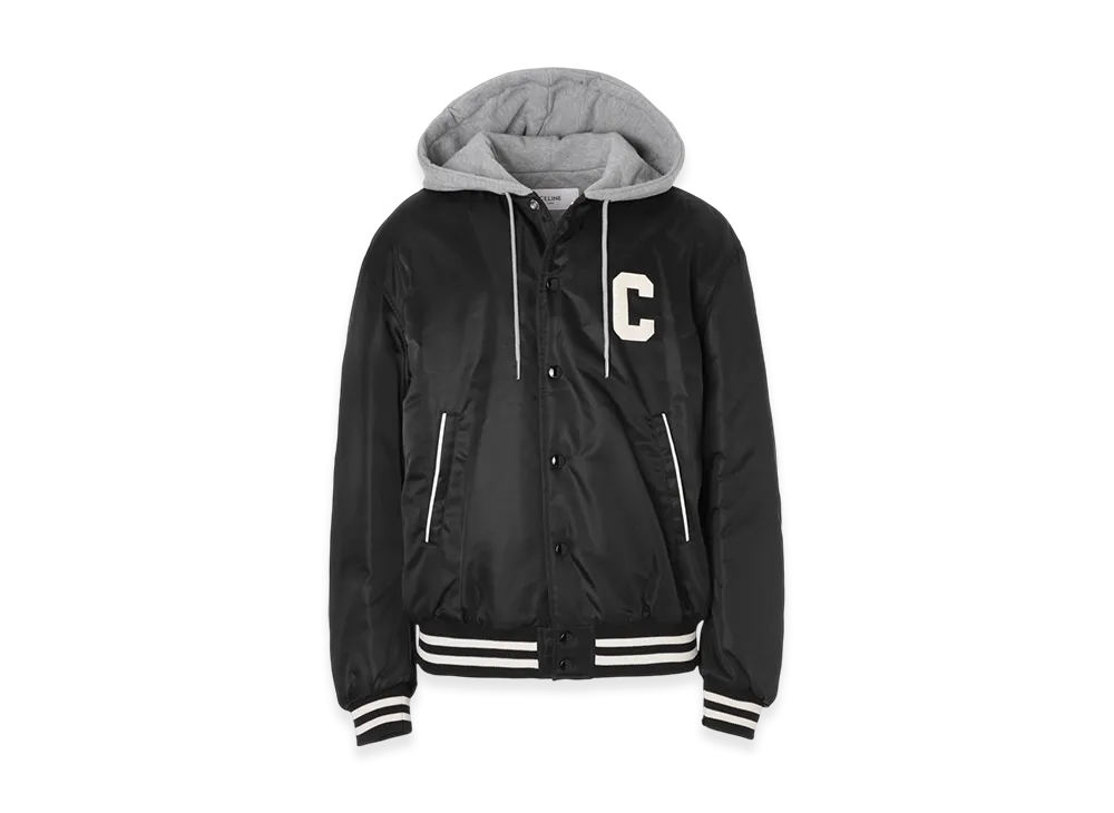 CELINE Oversized Hooded Teddy Jacket "Black"