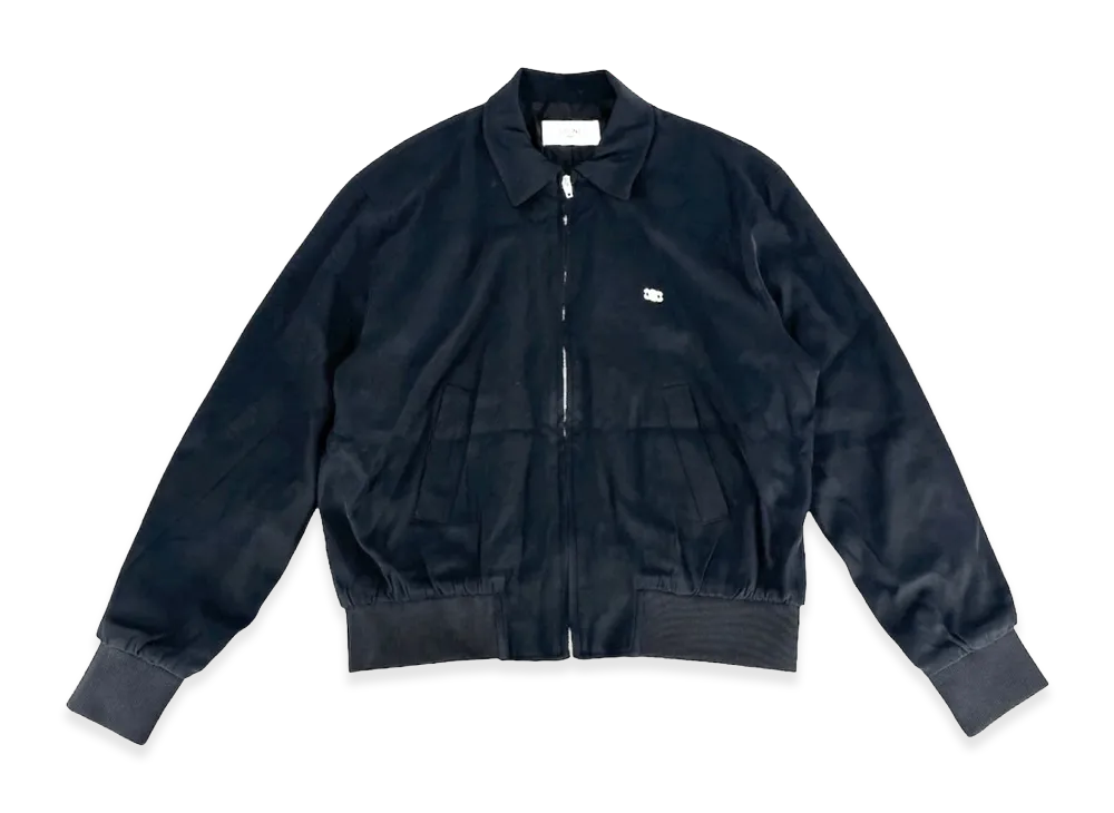 CELINE Women's Triumph Zip Up Classic Jacket "Dark Navy"