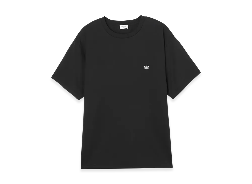 CELINE T-Shirt Loose Triomphe "Offwhite/Black"