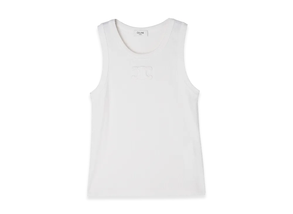 CELINE Tank Top "Offwhite"