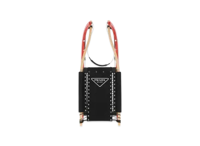 PRADA Multicolor Wood Toboggan "Black"