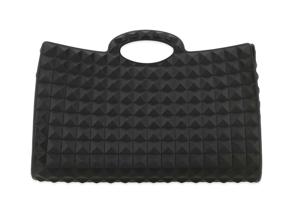 Valentino Rubber Le Troisieme Shopping Bag "Black"