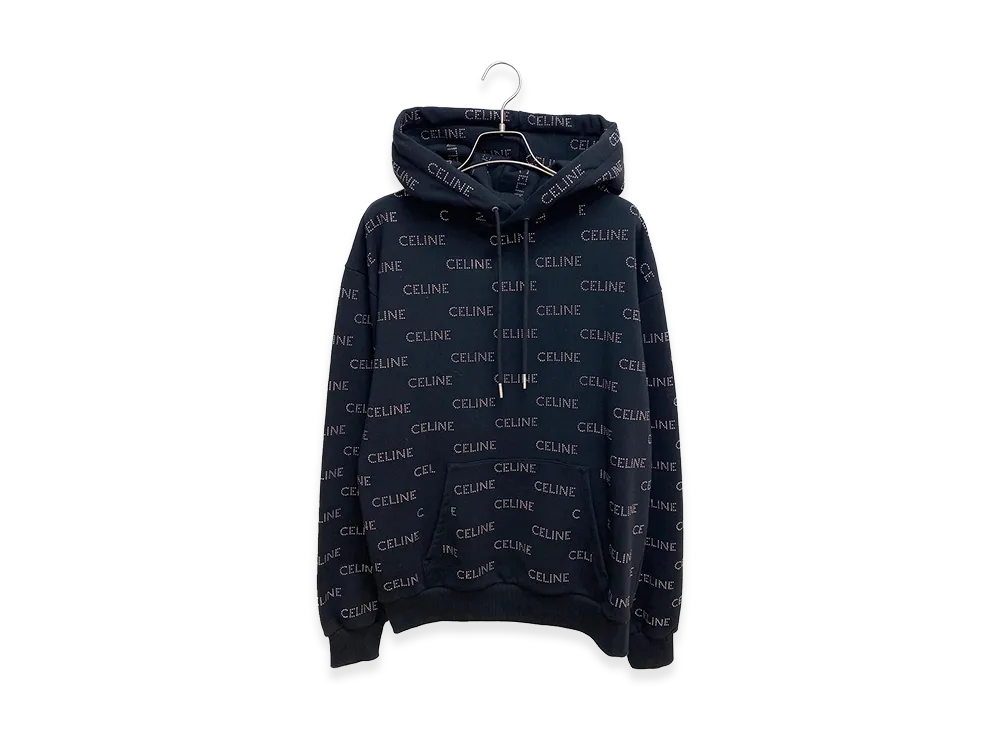 セリーヌ スタッズルーズフーディー "ブラック" 2Y968670Q