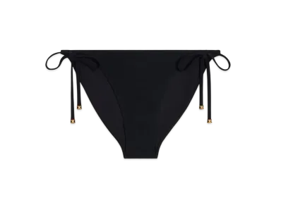 CELINE Women's Triomphe Swimsuit Bottom in Matte Jersey "Black"