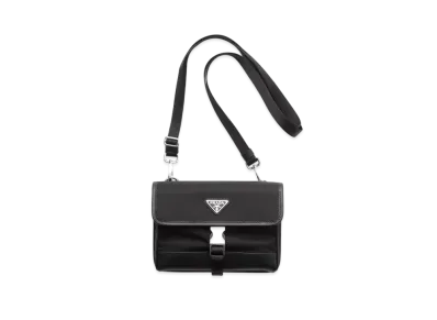 PRADA Re-Nylon and Saffiano Leather Smartphone Case "Black"