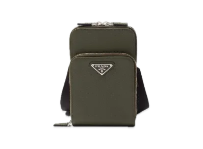 PRADA Saffiano Leather Smartphone Case "Green"
