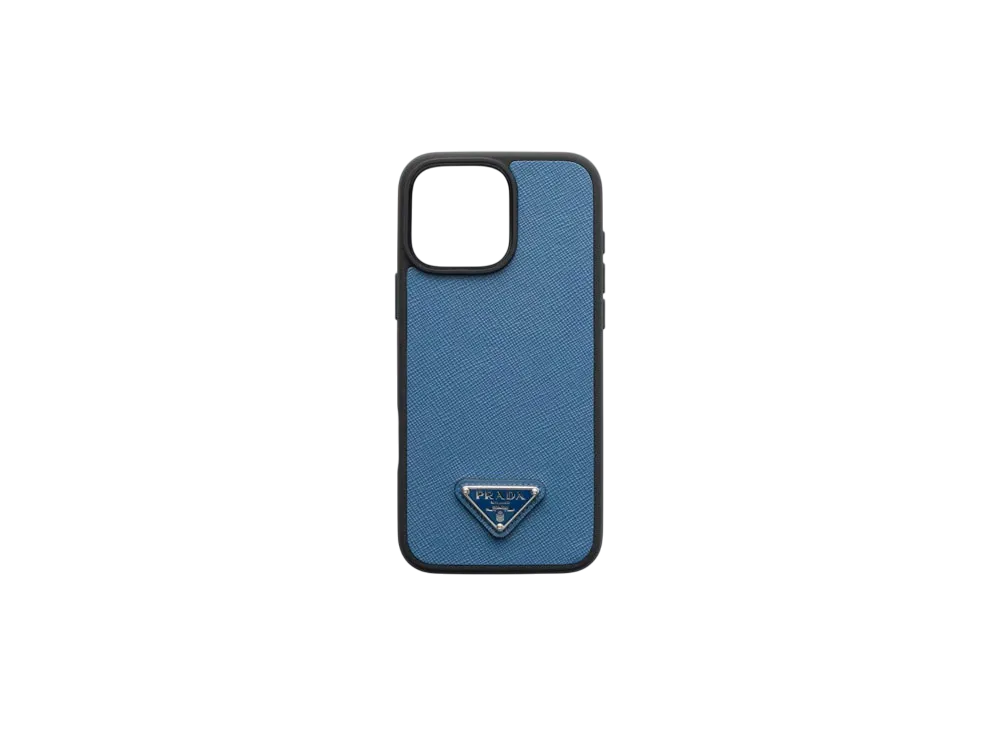 PRADA iPhone16pro ライトブルー サフィアーノ Prada サフィアーノ
