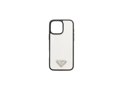 PRADA Saffiano Leather Case For iPhone 16 Pro Max "White"