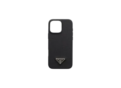 PRADA Saffiano Leather Case For iPhone 16 Pro Max "Black"