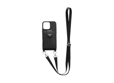 PRADA Saffiano Leather Case For iPhone 16 Pro Max "Black"