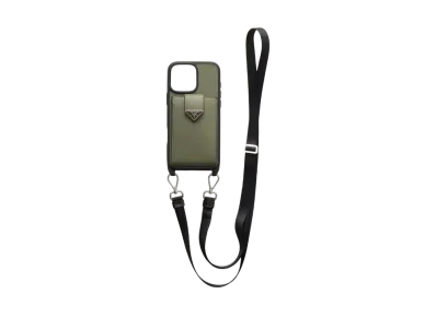 PRADA Saffiano Leather Case For iPhone 16 Pro Max "Green"