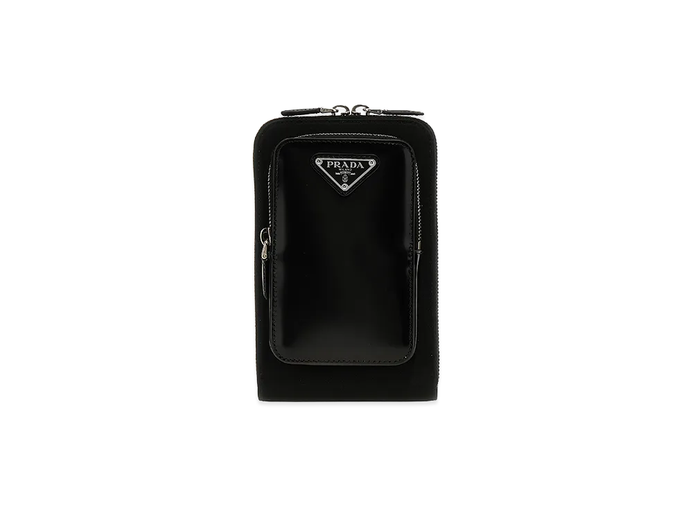 PRADA Re-Nylon Smartphone Holder "Black"