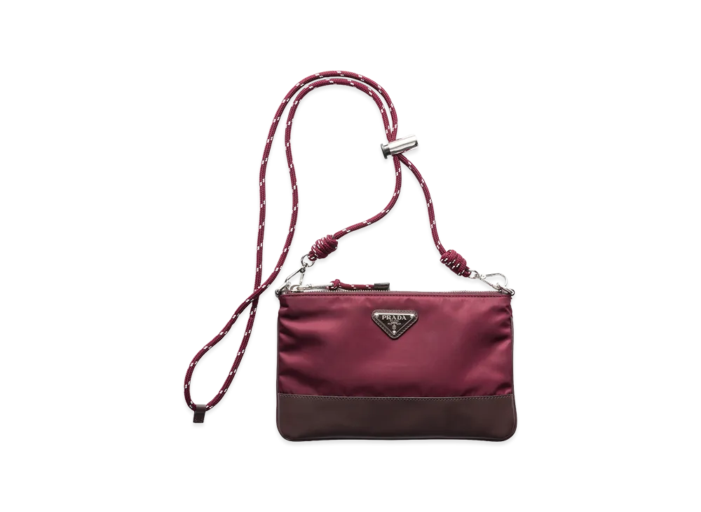 PRADA Speed Lock Re-Nylon Smartphone Case "Burgundy"