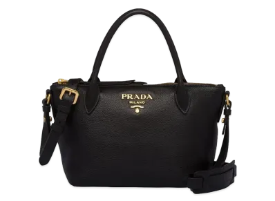 PRADA Leather Handbag "Black"
