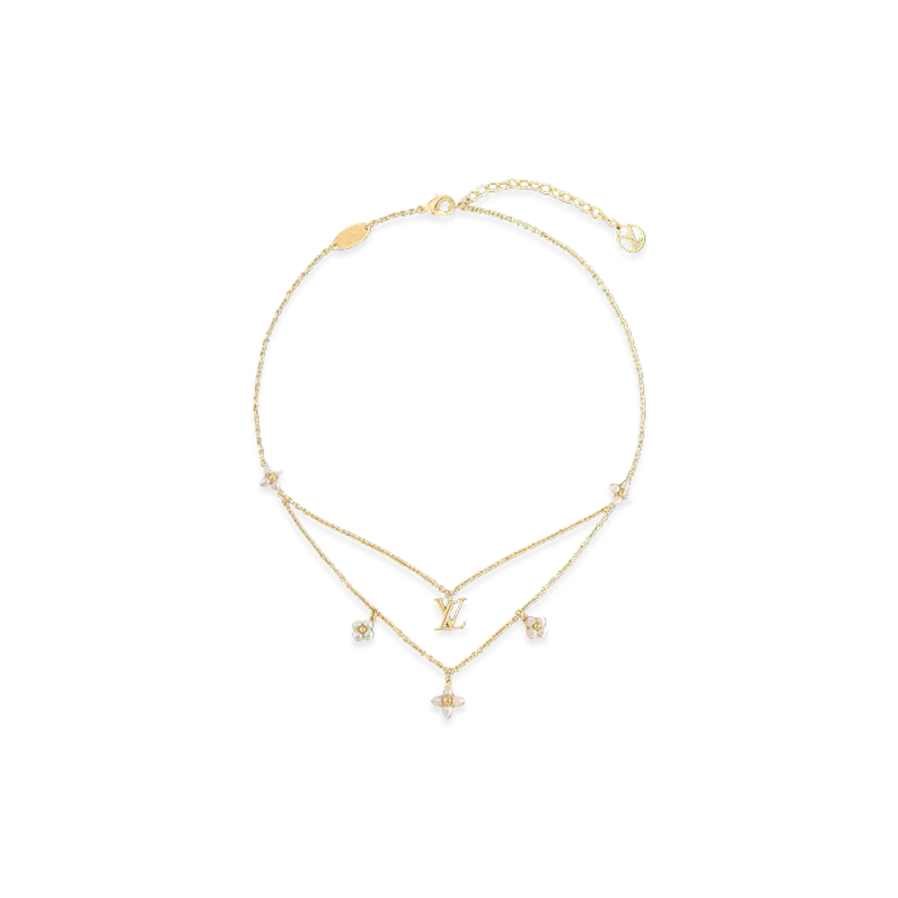 Louis Vuitton Necklace LV Floragram "Gold"