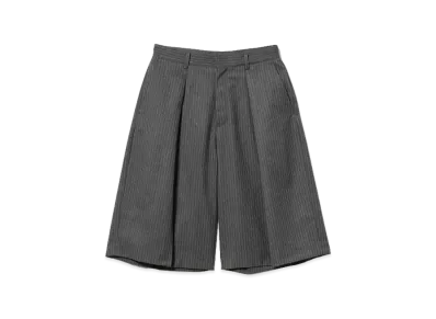 BEAMS FUTURE ARCHIVE One Tuck Wide Shorts "Charcoal"