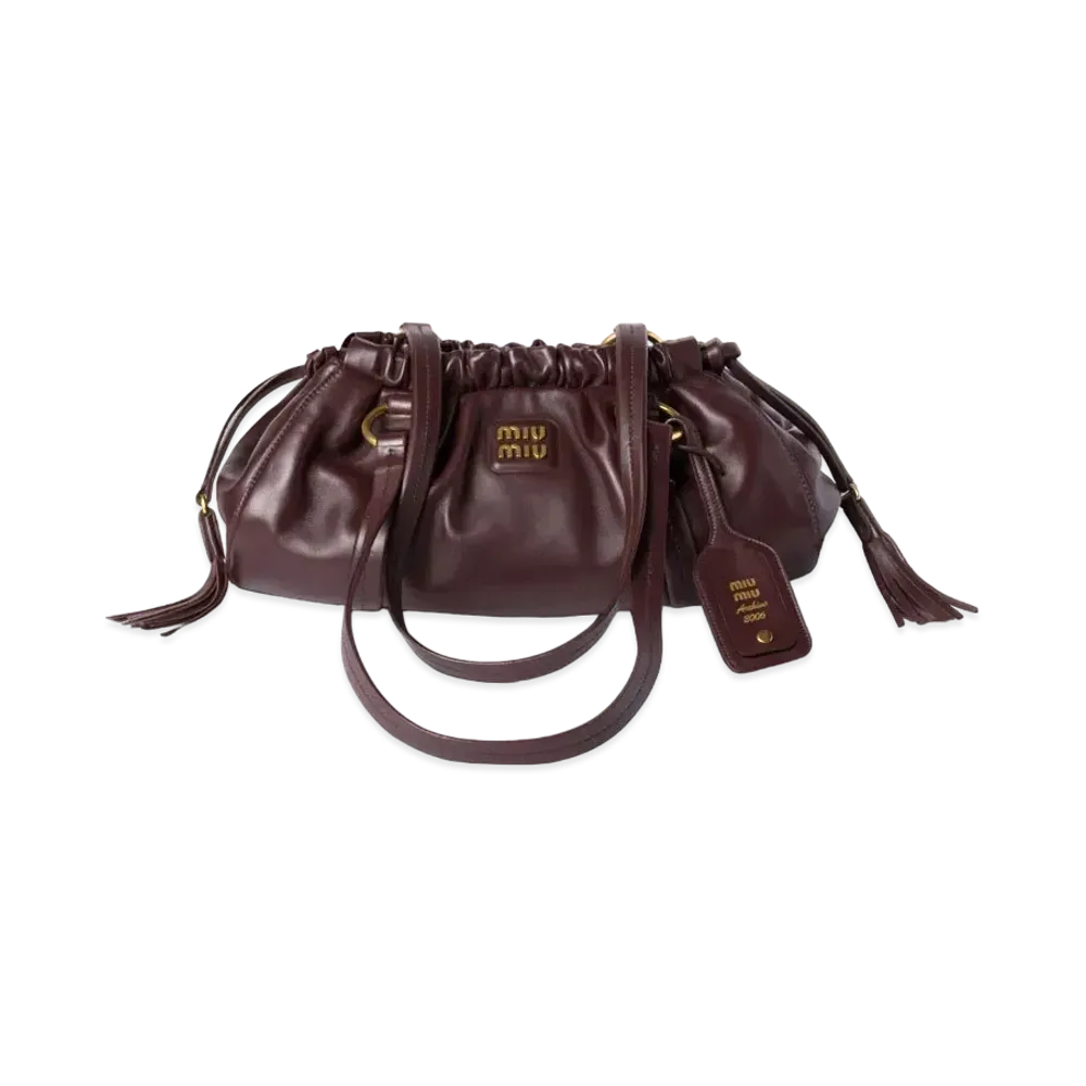 MIUMIU Joie Nappa Leather Bag "Brown"