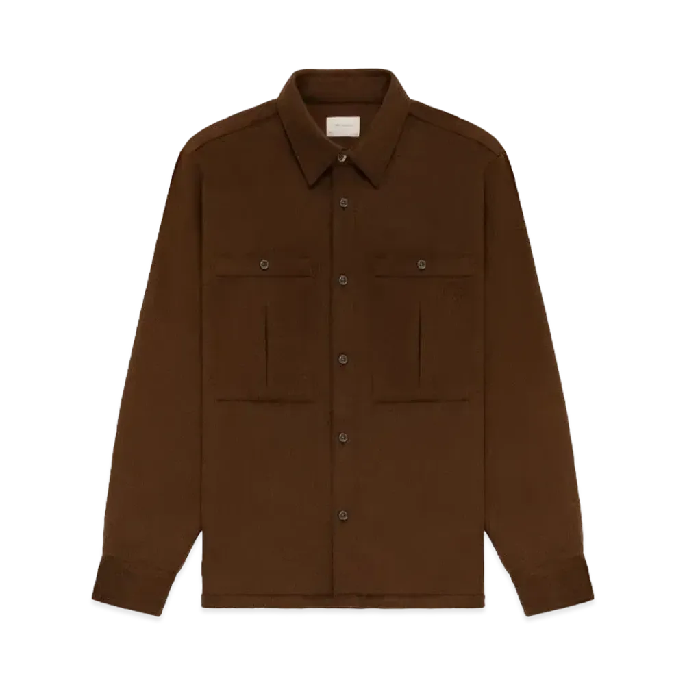 Aime Leon Dore Wool Cashmere Shirt "Brown"