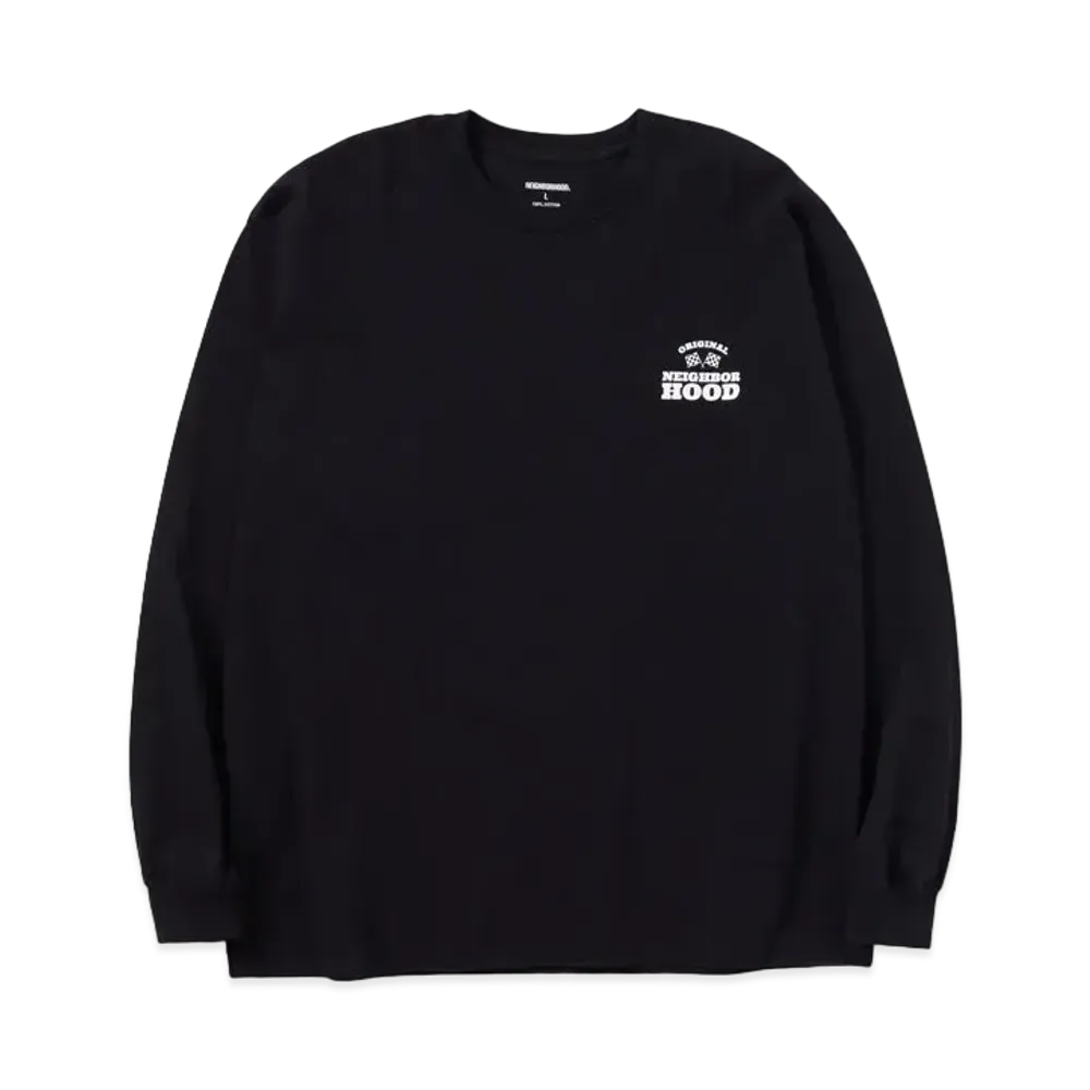 NEIGHBORHOOD NH Tee-2 LS . CO "Black"