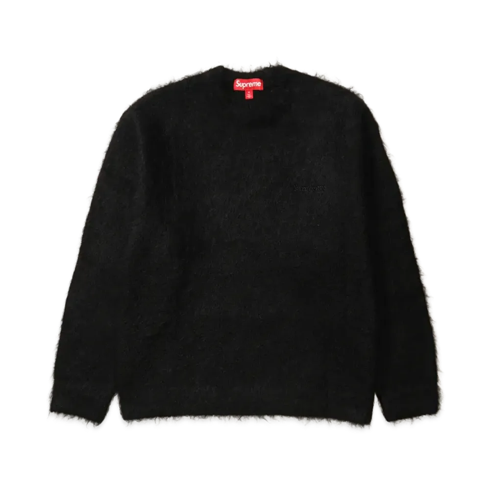 Supreme Brushed Mohair Sweater "Black"