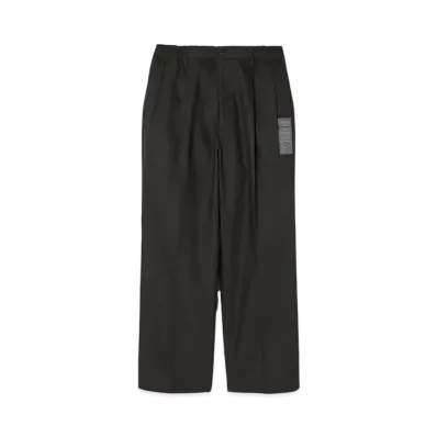 N.HOOLYWOOD Double Tuck Trousers "Charcoal"