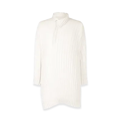 HOMME PLISSE ISSEY MIYAKE Windswept Shirt "White"