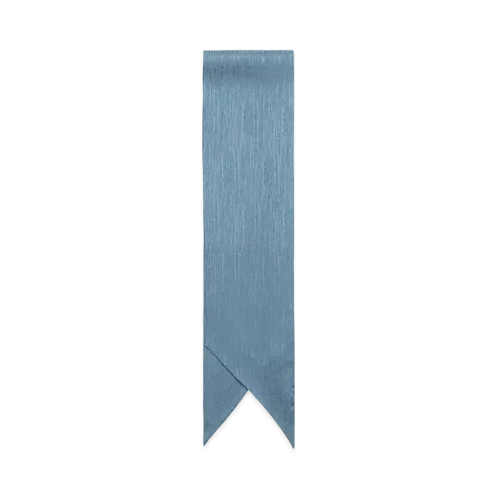 Paul Smith Silk Crepe Ascot Tie "Blue"