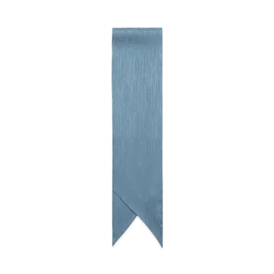 Paul Smith Silk Crepe Ascot Tie "Blue"