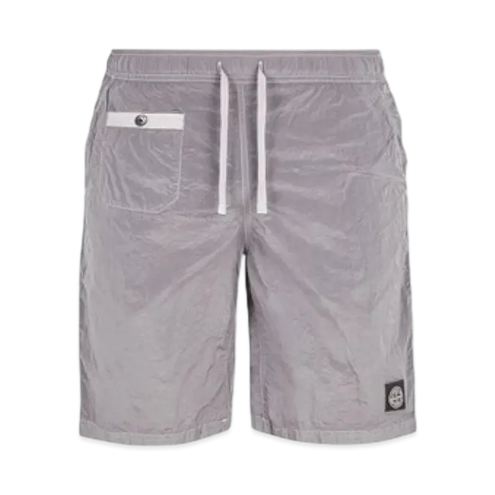 Stone Island B0443 Nylon Metal in Econyl Regenerated Nylon Regular Fit Swimming - 24SS "Dust Grey"