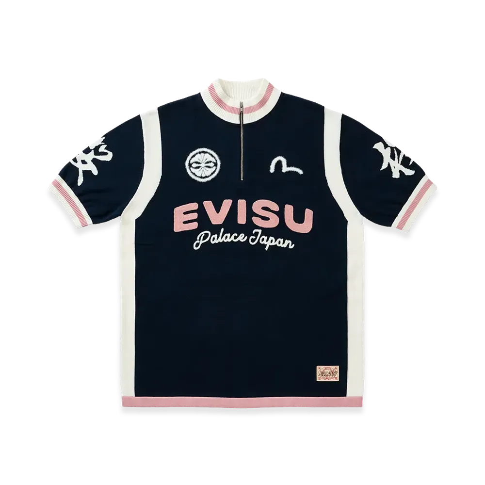 PALACE x EVISU Cycle Knit "Navy"