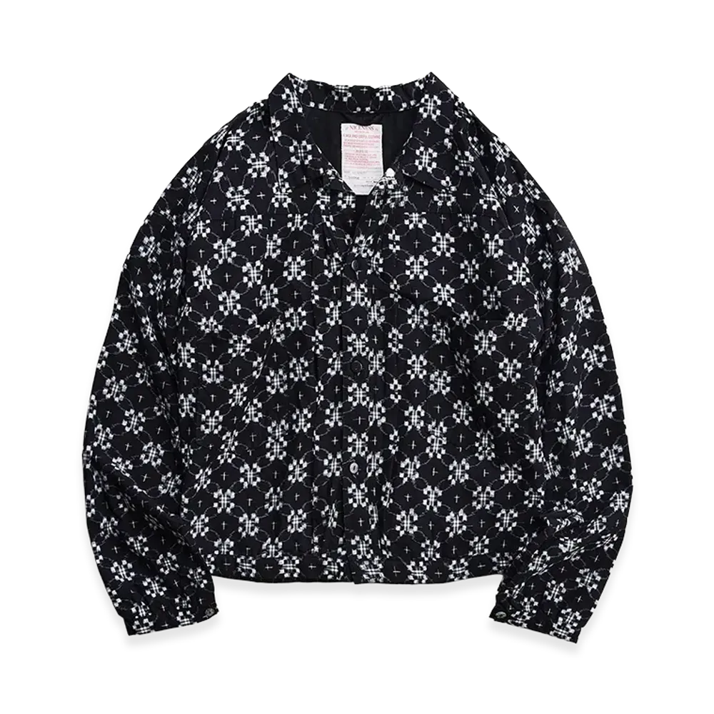 NICENESS K.Barney K - Kasuri Fuji Blouson "Black"