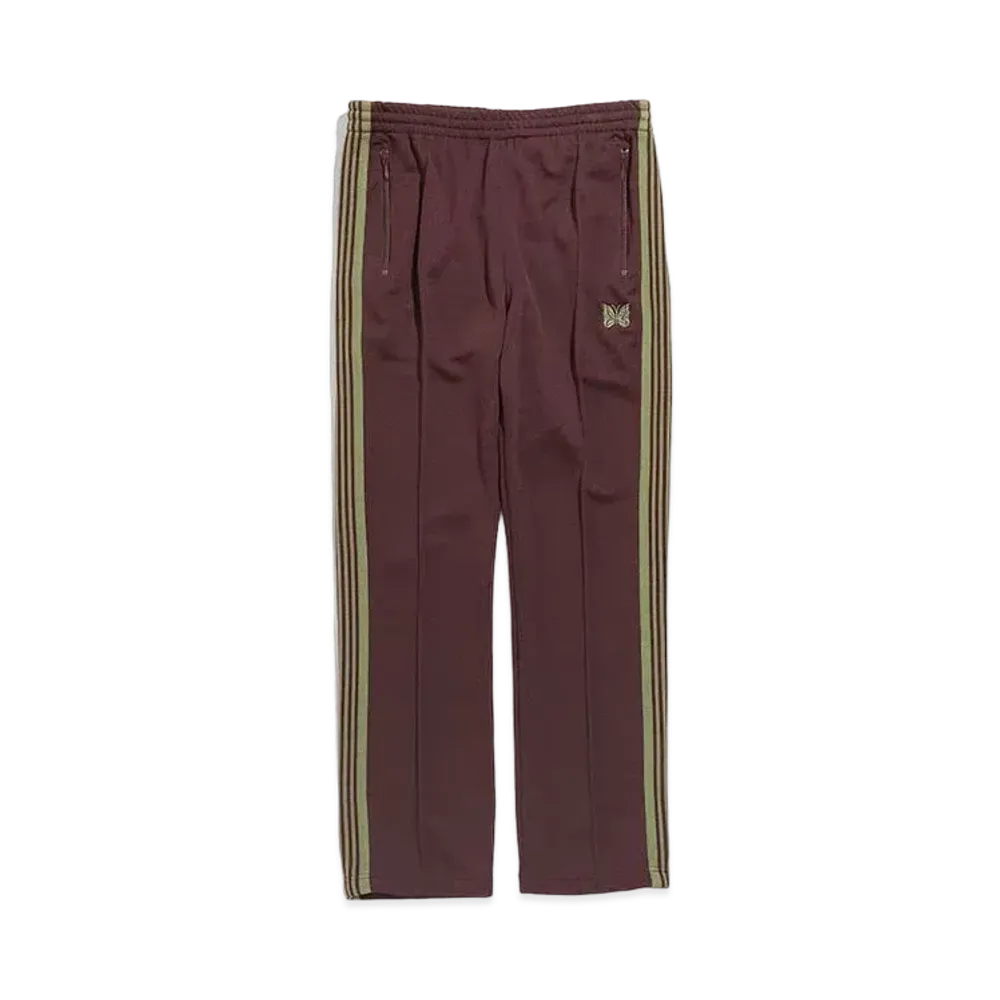 Needles NARROW TRACK PANT - POLY SMOOTH "Maroon"
