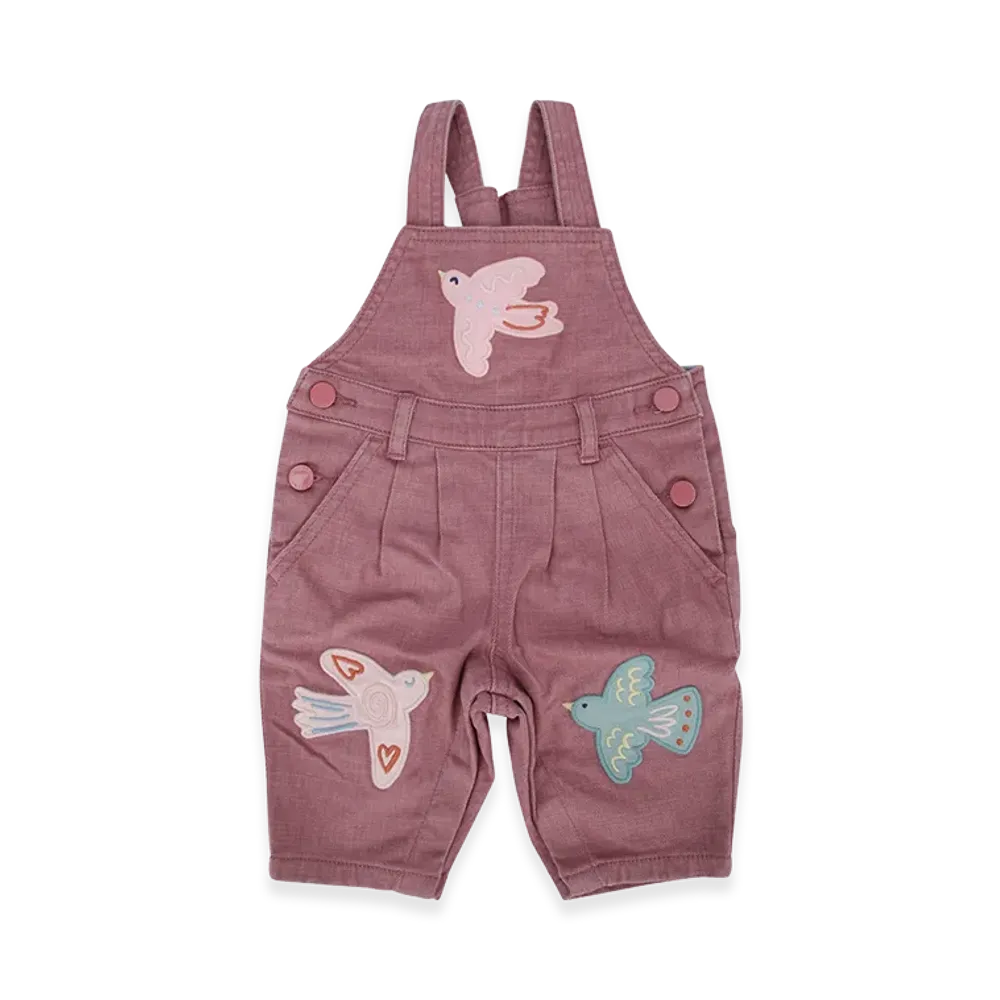 STELLA McCARTNEY Kids Dungarees With Embroidery "Nude/Neutrals"